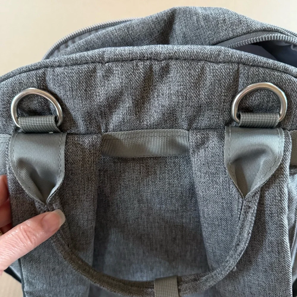 Ruvalino Gray Diaper Backpack Bag